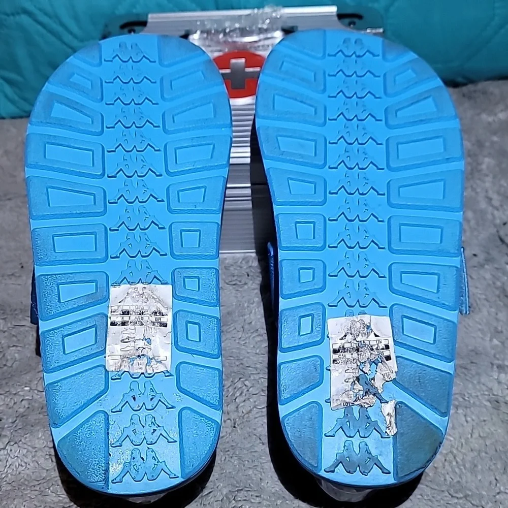 Kappa 222 Banda Degana Slide‎ Sandals - Blue Hawaiian/Off-White Mens Size 7